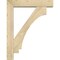 Ekena Millwork Imperial Block Rough Sawn Bracket w/ Offset Brace, Douglas Fir, 6"W x 28"D x 36"H BKT0604X28X36IMP05RDF - alternate 3